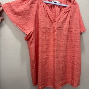 Sonoma Pink Short Sleeve Boxy Blouse